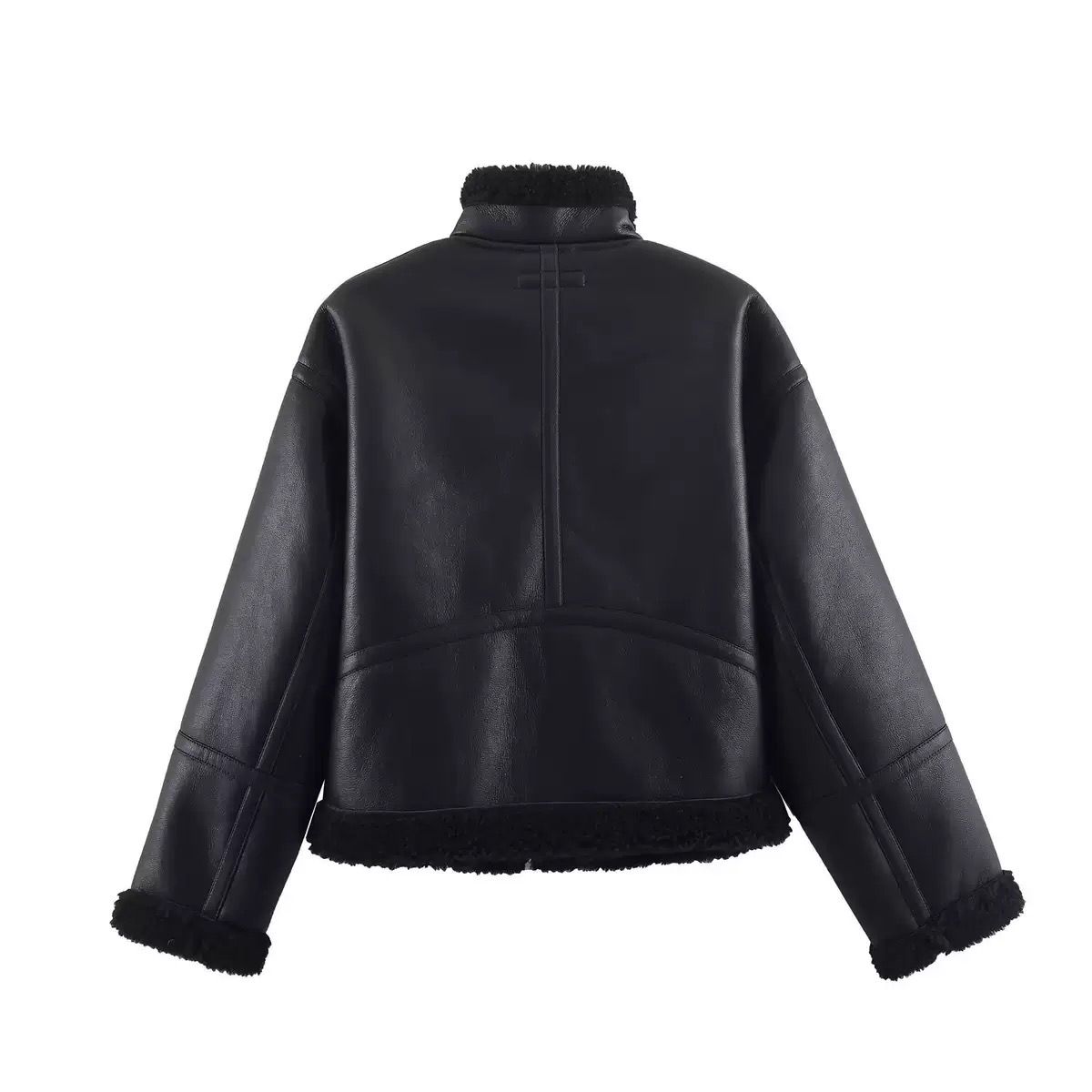 Arctic Noir Shearling Jacket