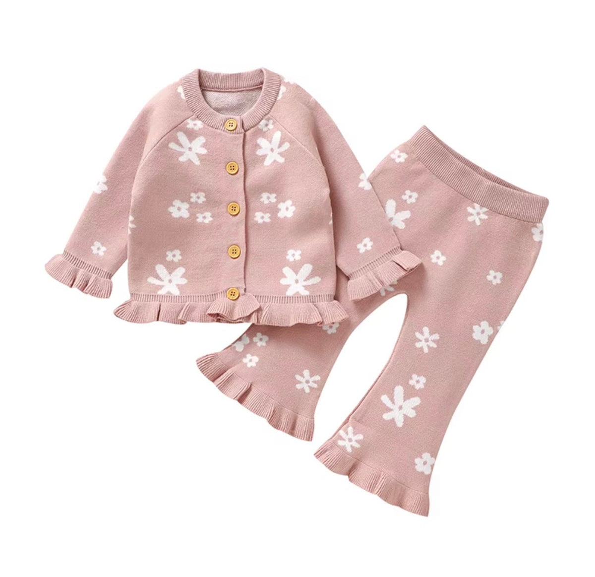 Daisy Ruffle Knit Set