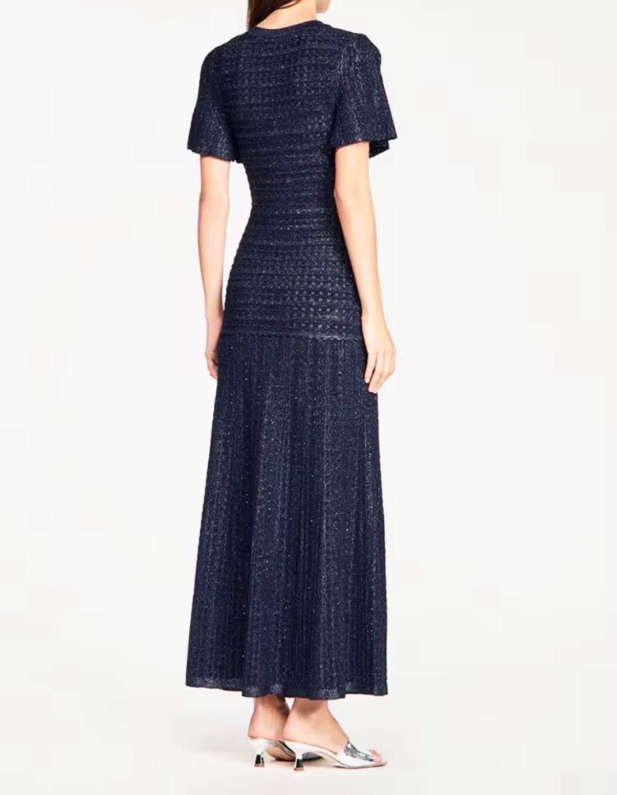 Button Front Knit Maxi Dress