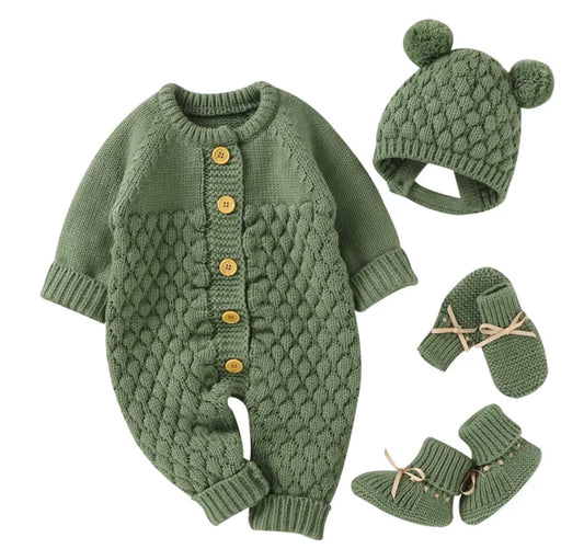 Cozy Bear Cable Knit Set