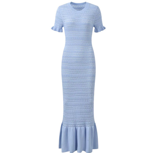 Crystal Knit Mermaid Maxi Dress