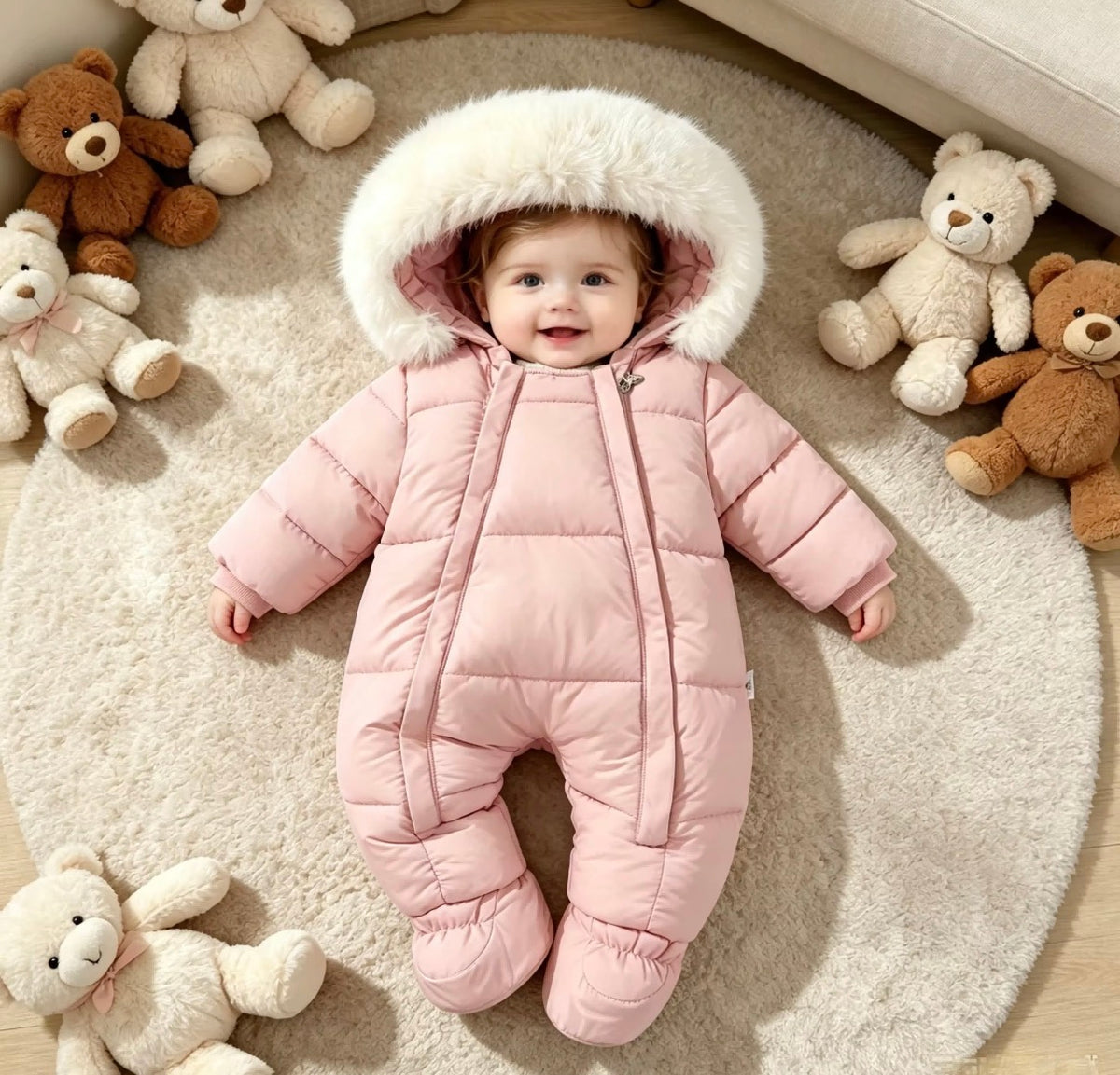 Frosty Fur Hood Snowsuit