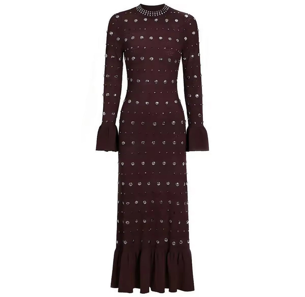 Celestial Studded Knit Dress