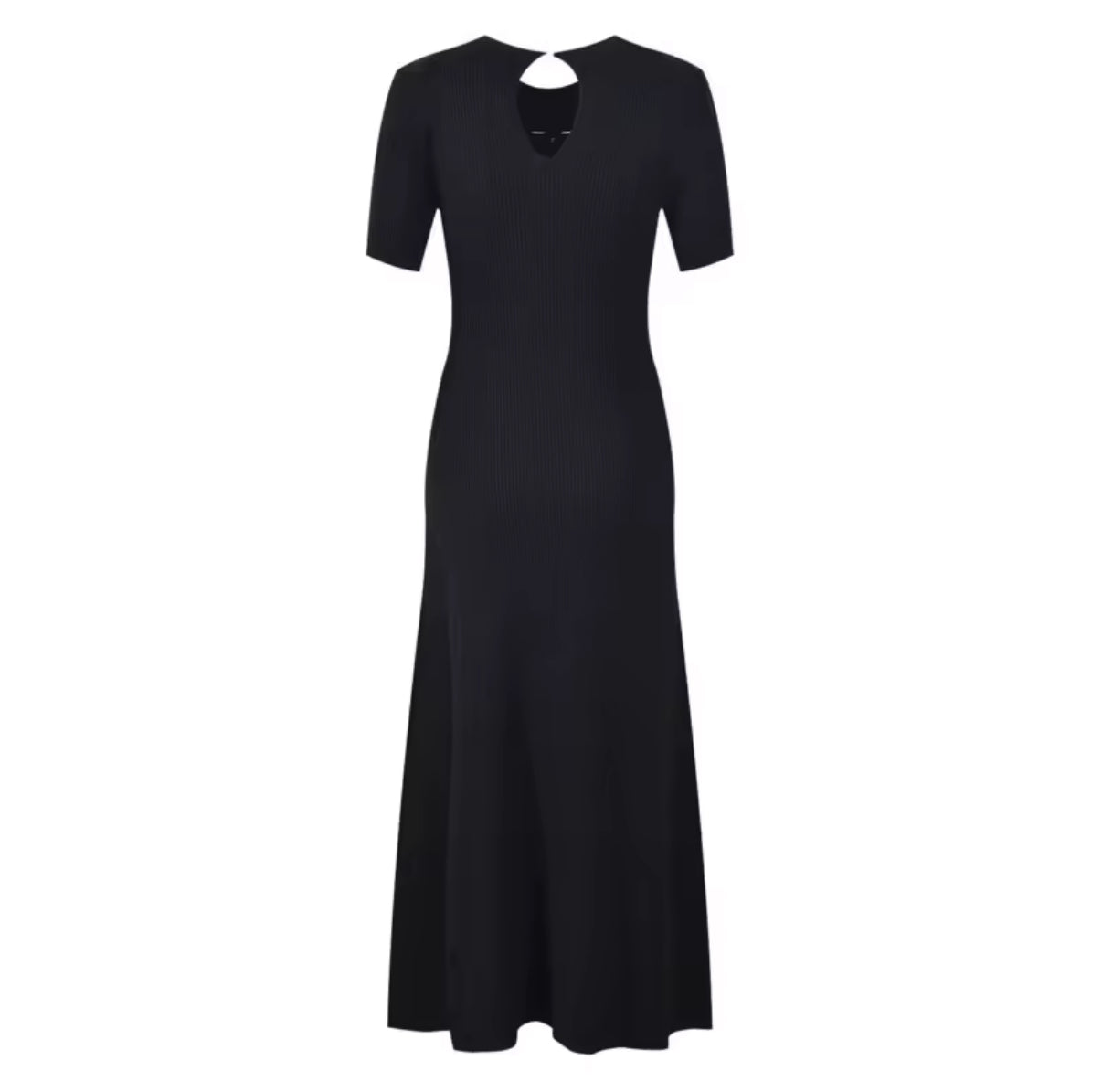 ribbed texture dress with silver stud trim