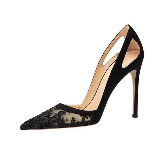 Lace Elegance Heels