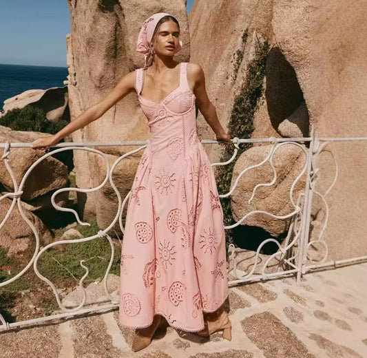 Vintage-Inspired Cutwork Sundress