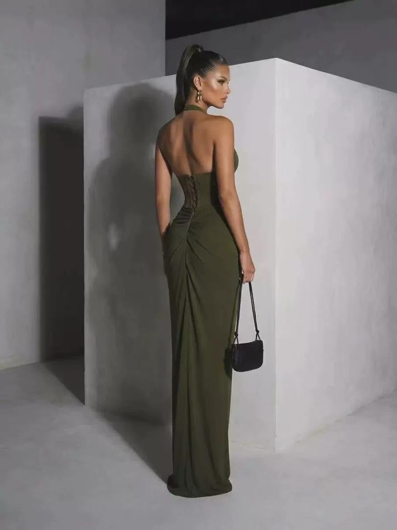Olive Siren Gown