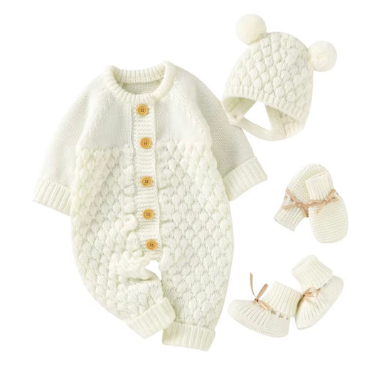 Cozy Bear Cable Knit Set