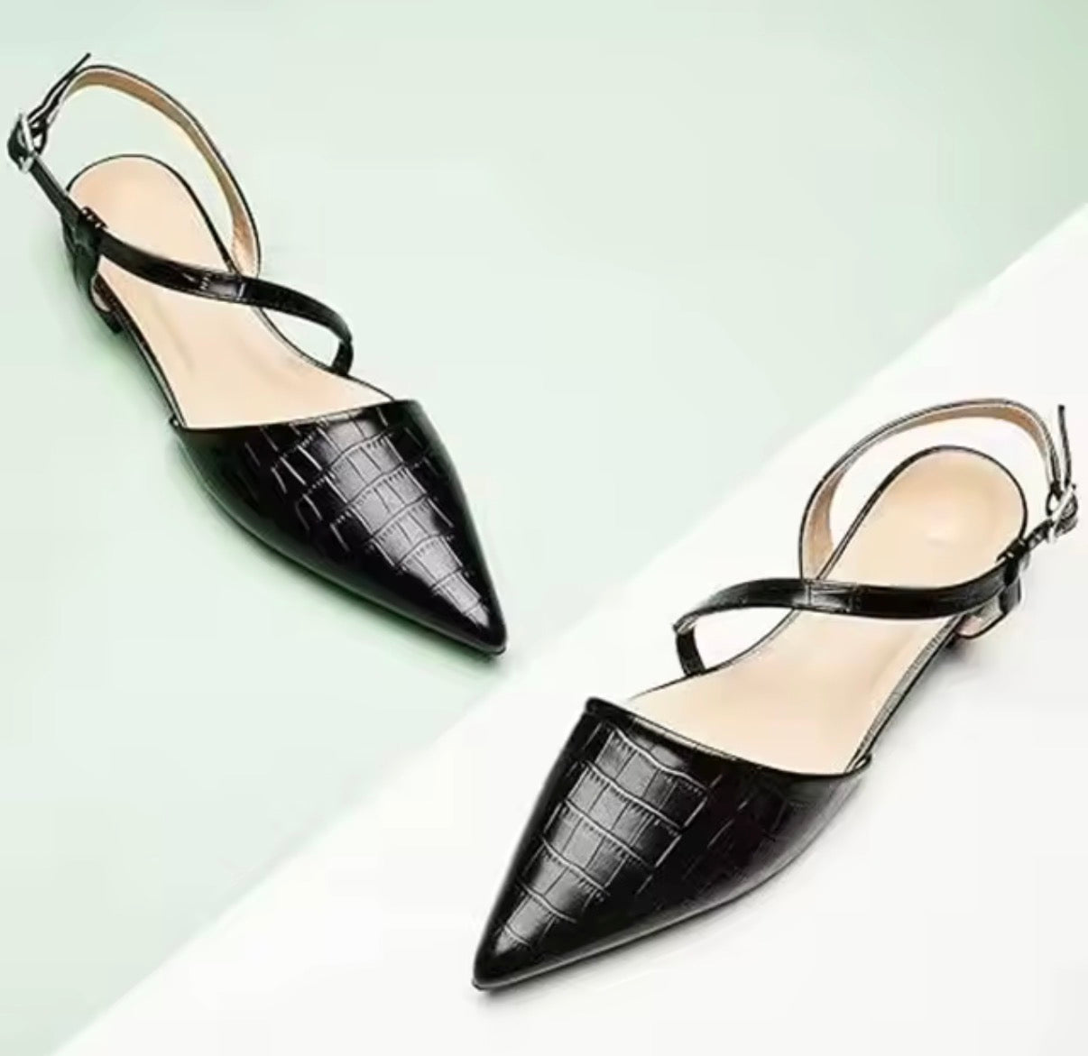 Croc Chic Flats
