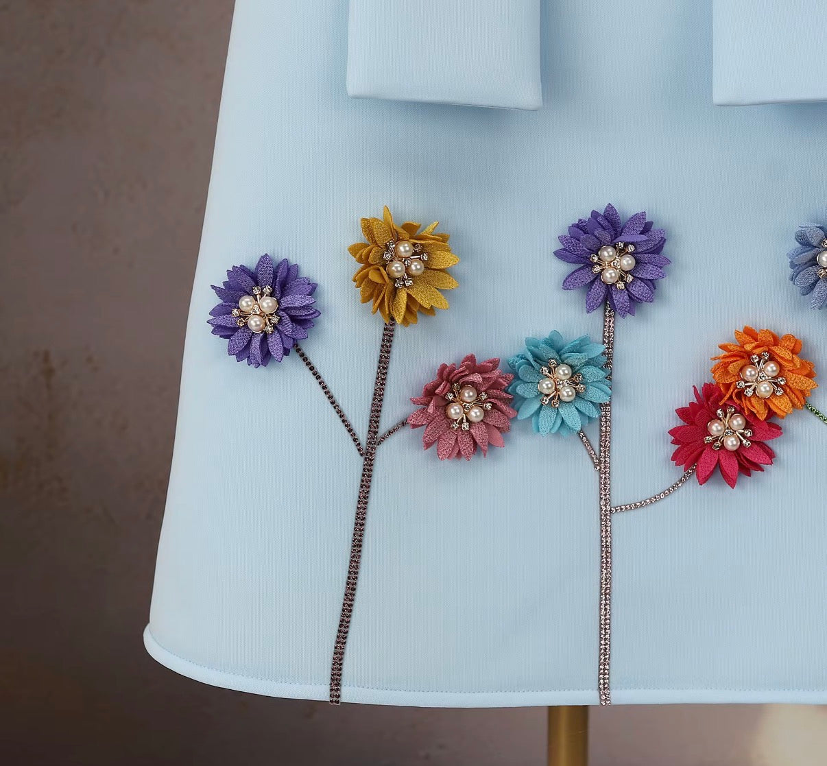 Rainbow Blossom Pocket Dress
