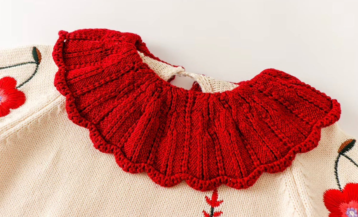 Scarlet Bloom Knit Set