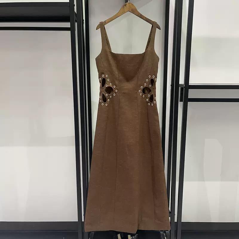 Espresso Eyelet Dress