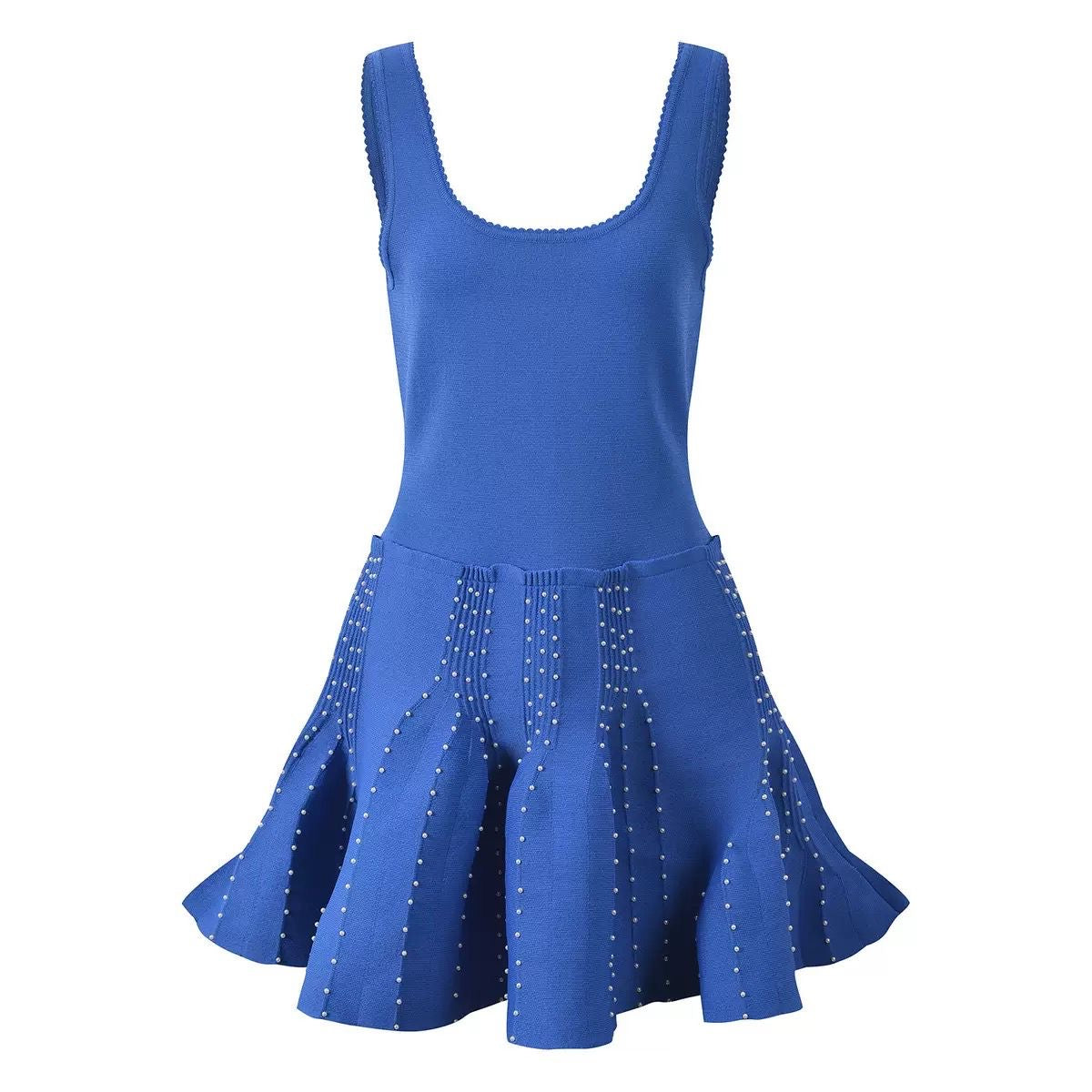 Sapphire Studded Flare Dress