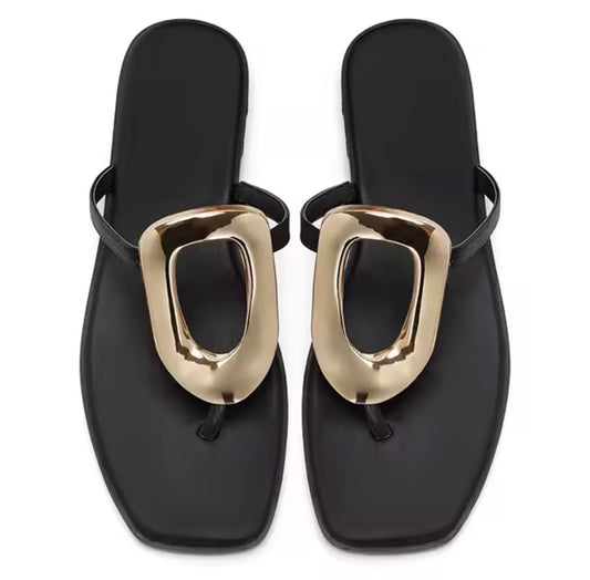 Golden Loop Sandals