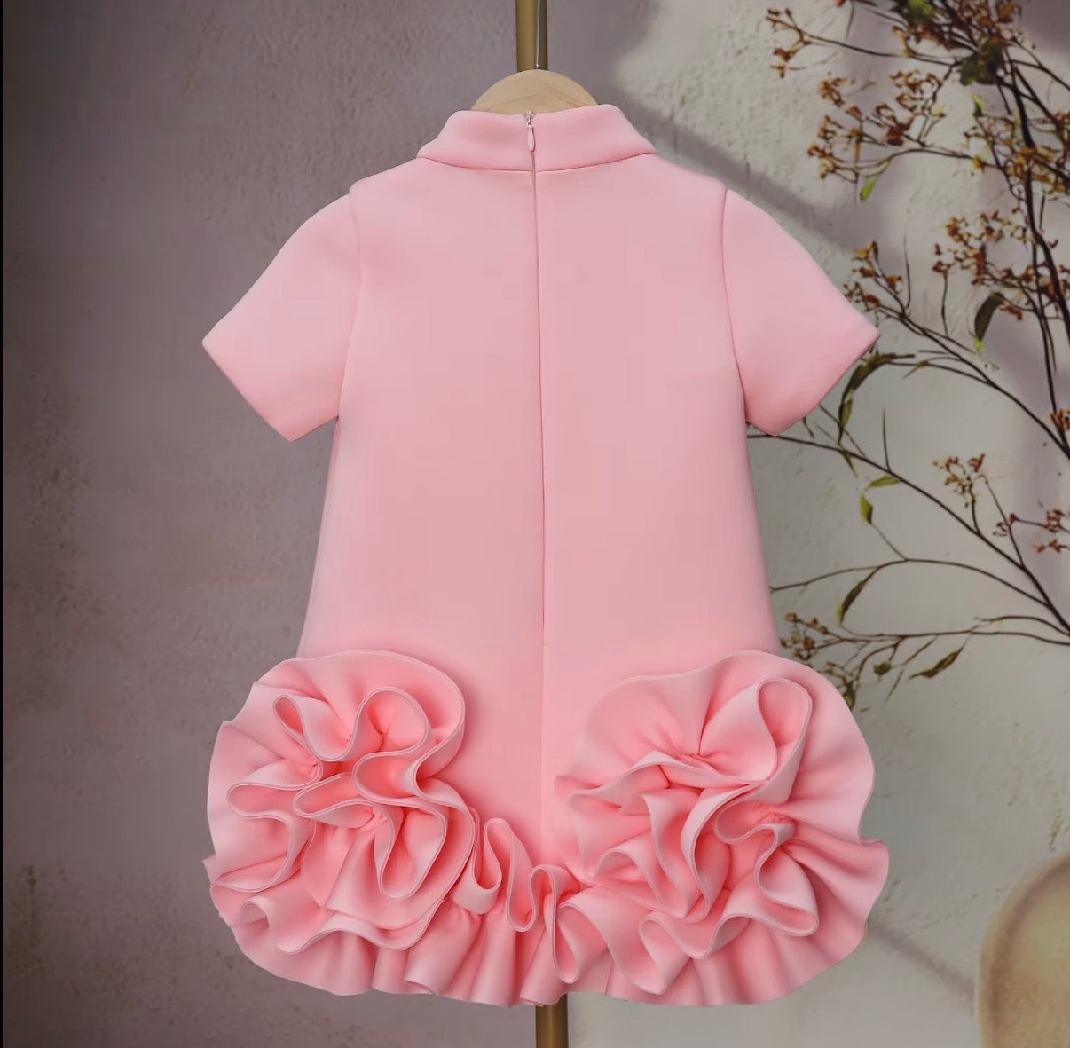 Ruffle Rose Bow Dress