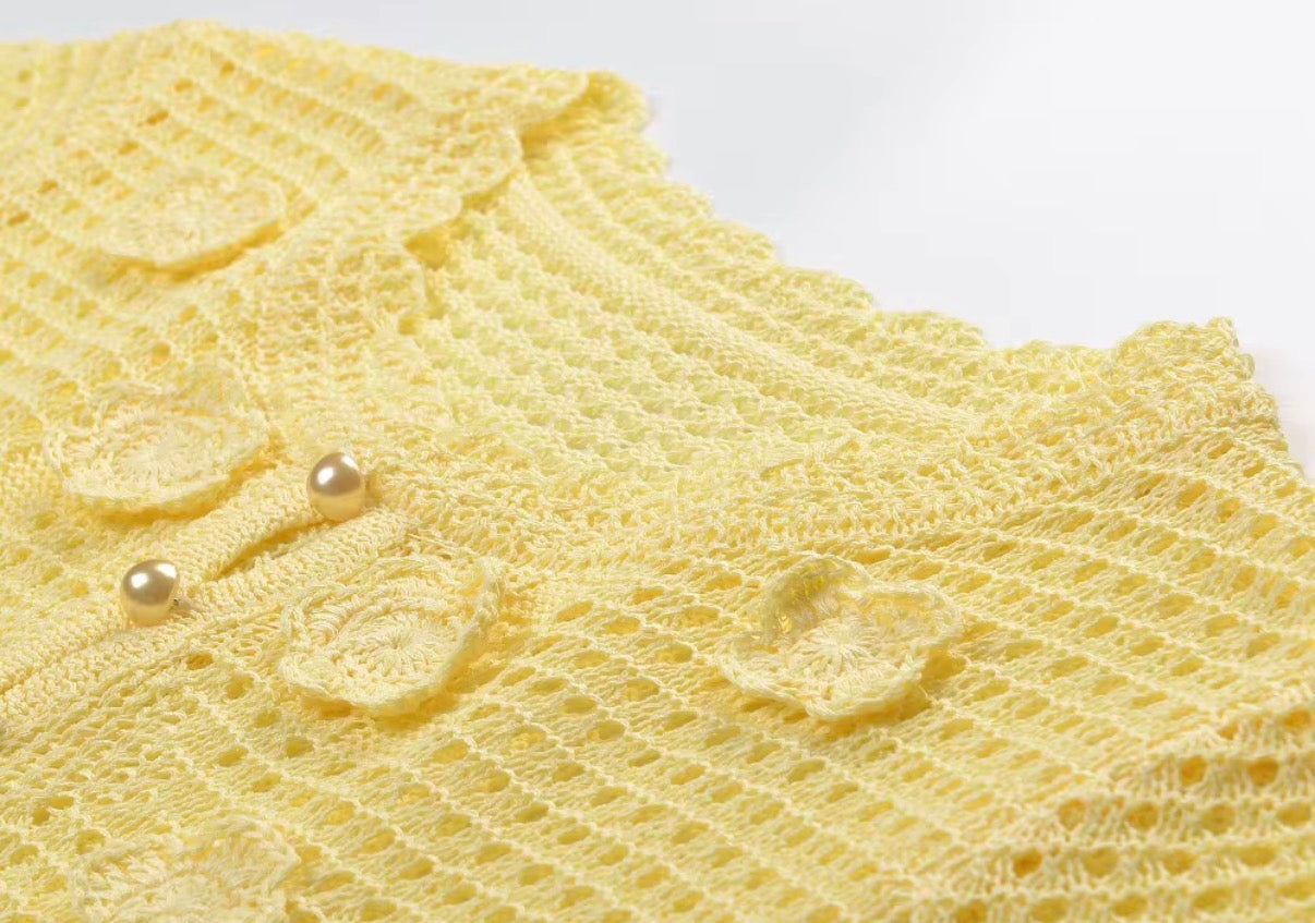 Buttercup Bloom Crochet Top