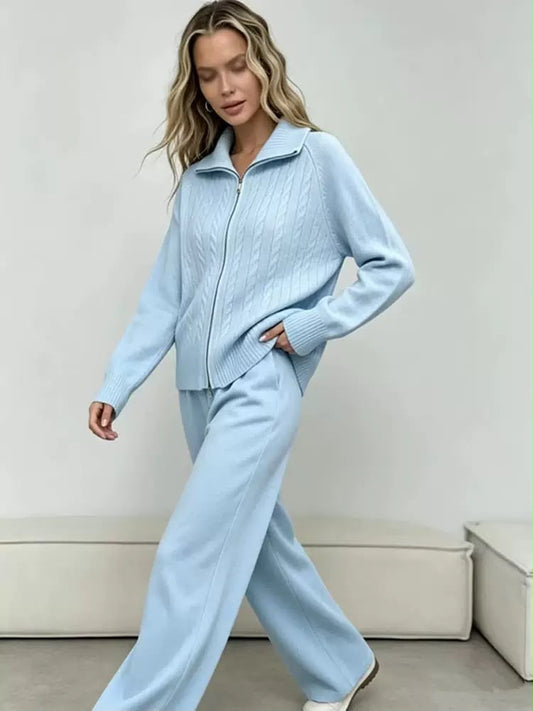 Amélie Cable-Knit Lounge Set