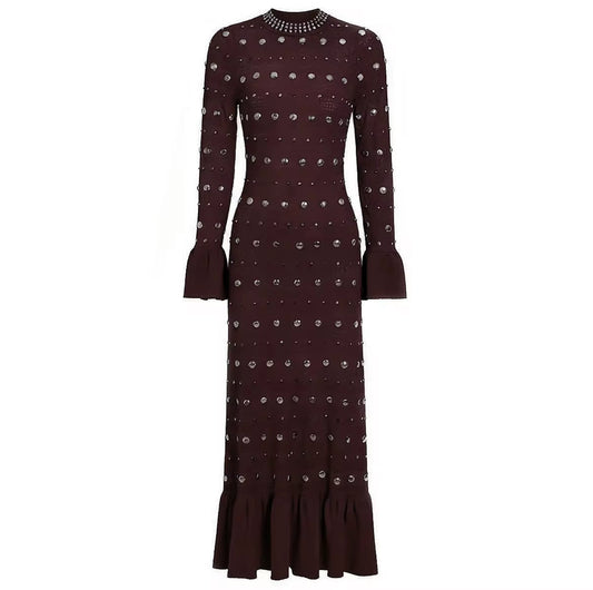 Celestial Studded Knit Dress