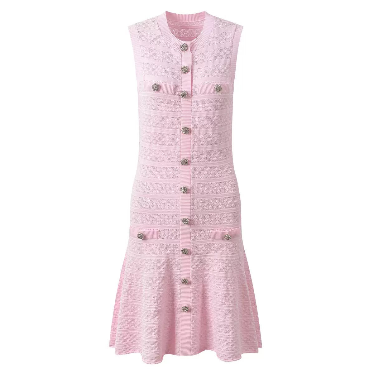 Camellia Crystal Knit Dress