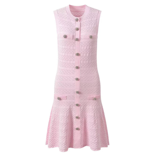 Camellia Crystal Knit Dress