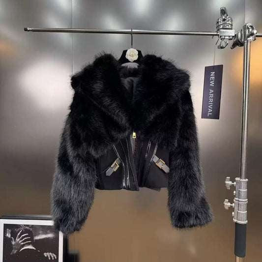 The Midnight Luxe Faux Fur Jacket