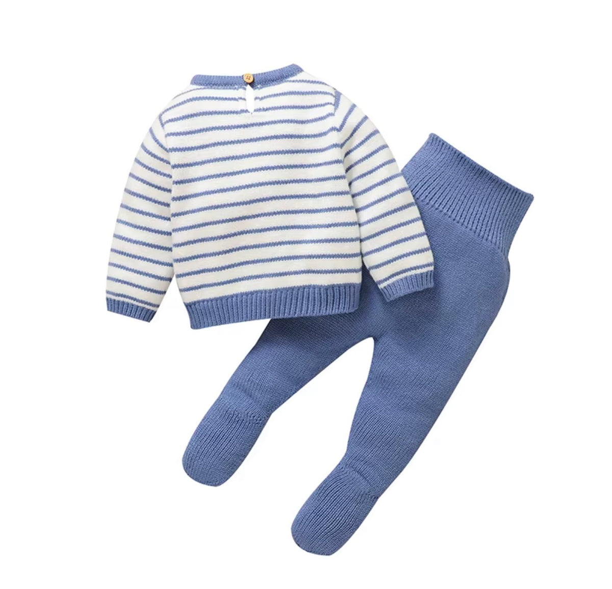 Teddy Stripe Knit Set