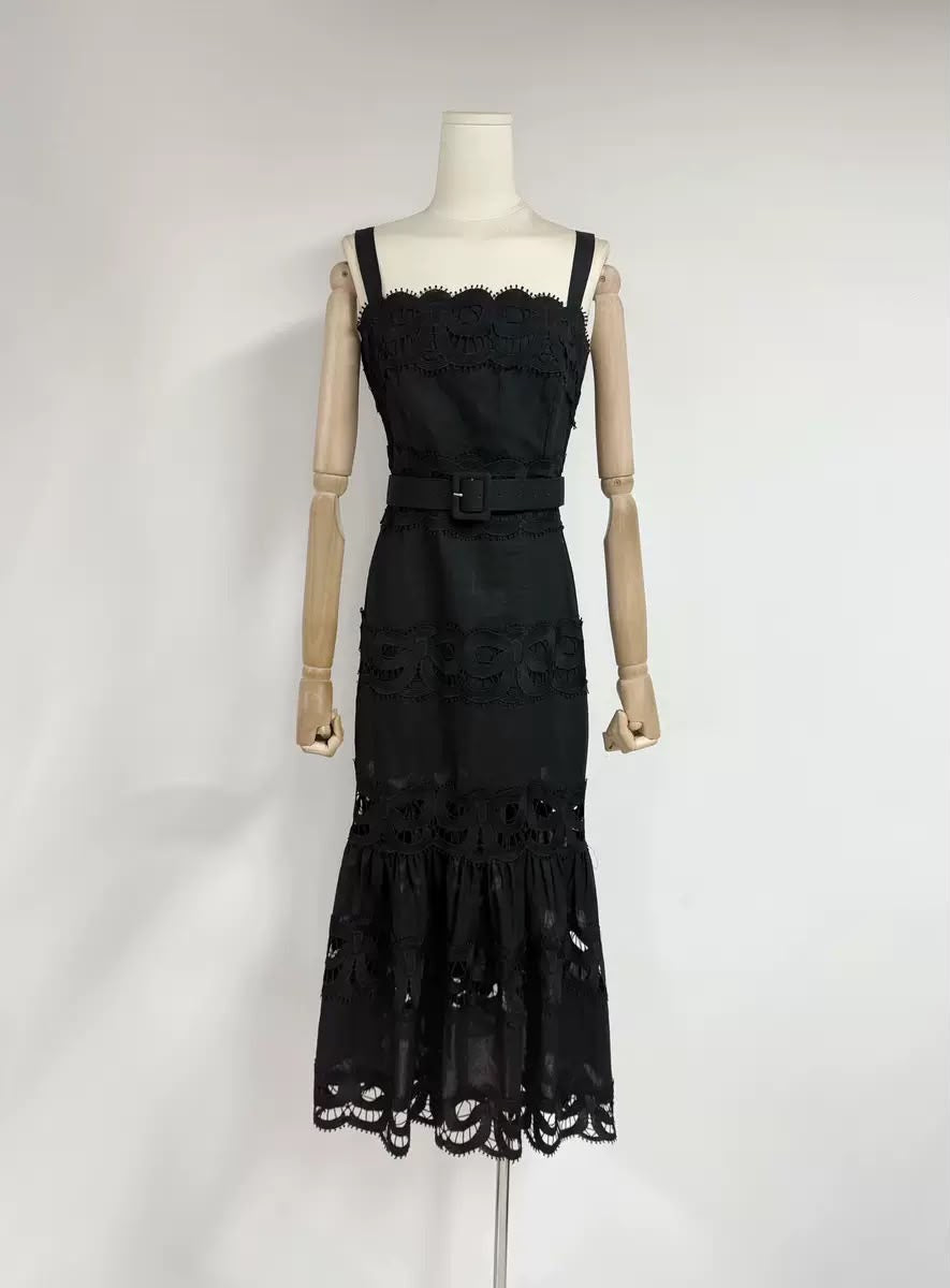 Isla Lace Midi Dress