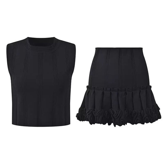 The Noelle Ruffle Skirt Set