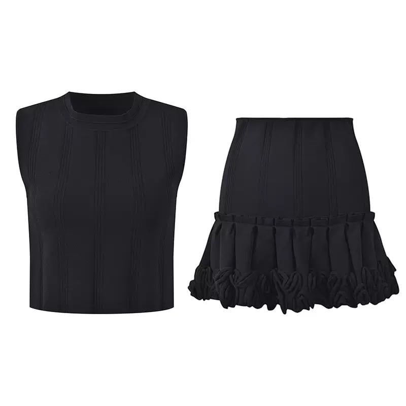 The Noelle Ruffle Skirt Set