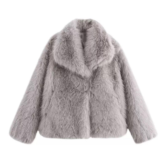 oversized faux fur with soft plush finish