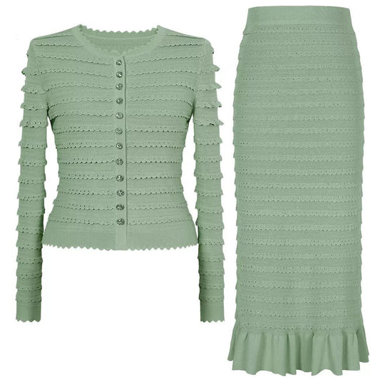 Elegance Wave Knit Set 2 piece- set