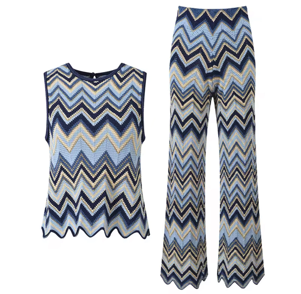 Sunset Chevron Knit Set