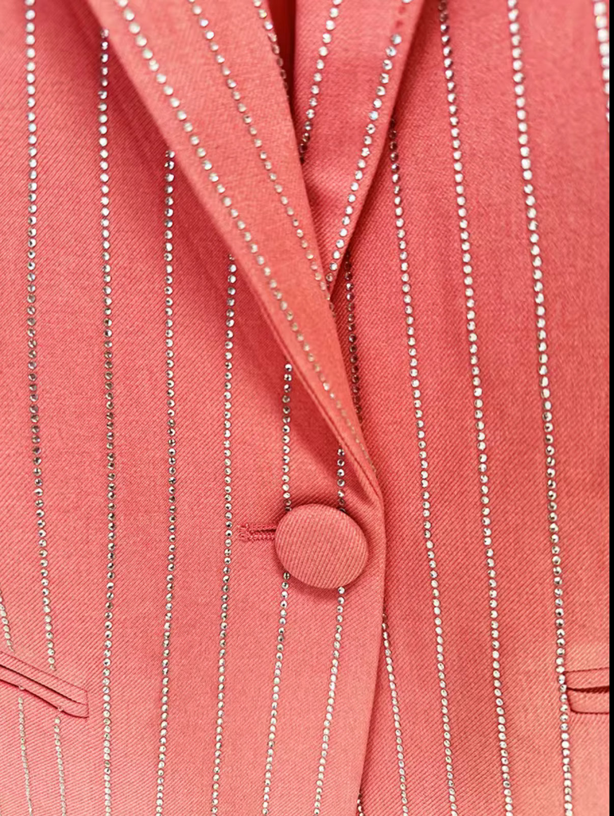 Striped Power Suit with Matching Bralette