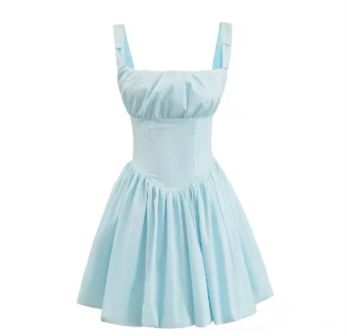 Romantic Summer Mini Dress with Ruffled Straps