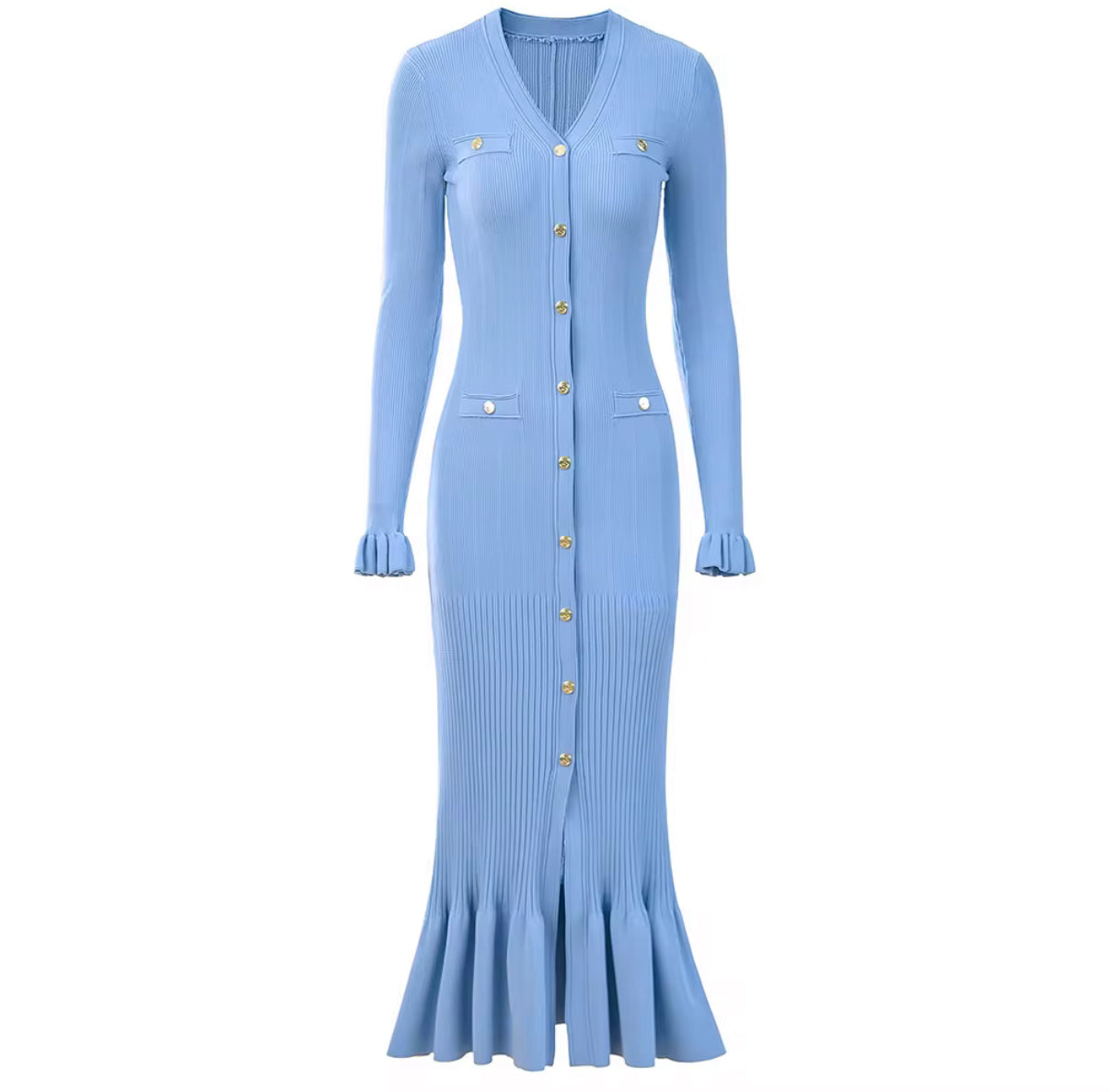 Long knit maxi dress