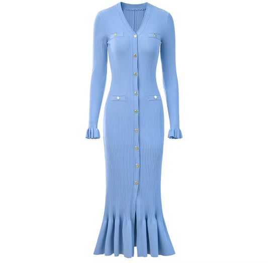 Long knit maxi dress