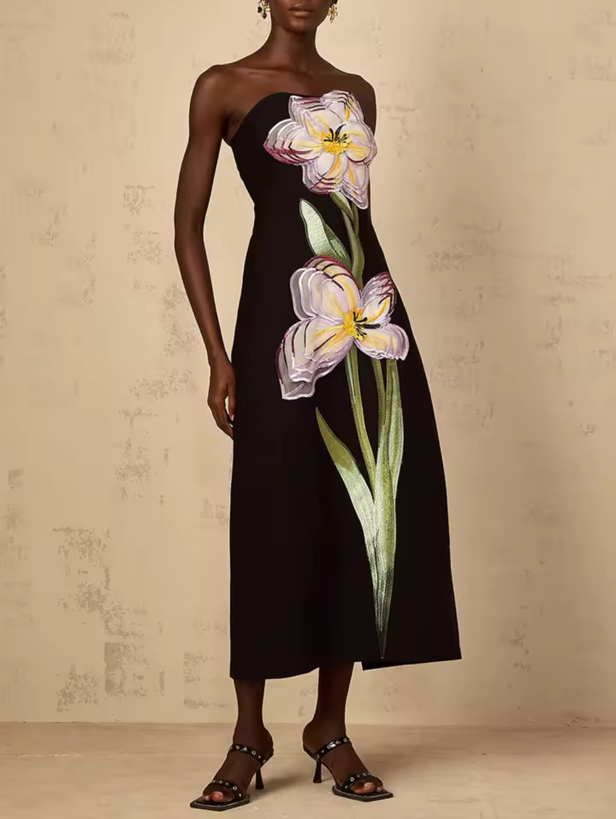 Garden muse strapless dress