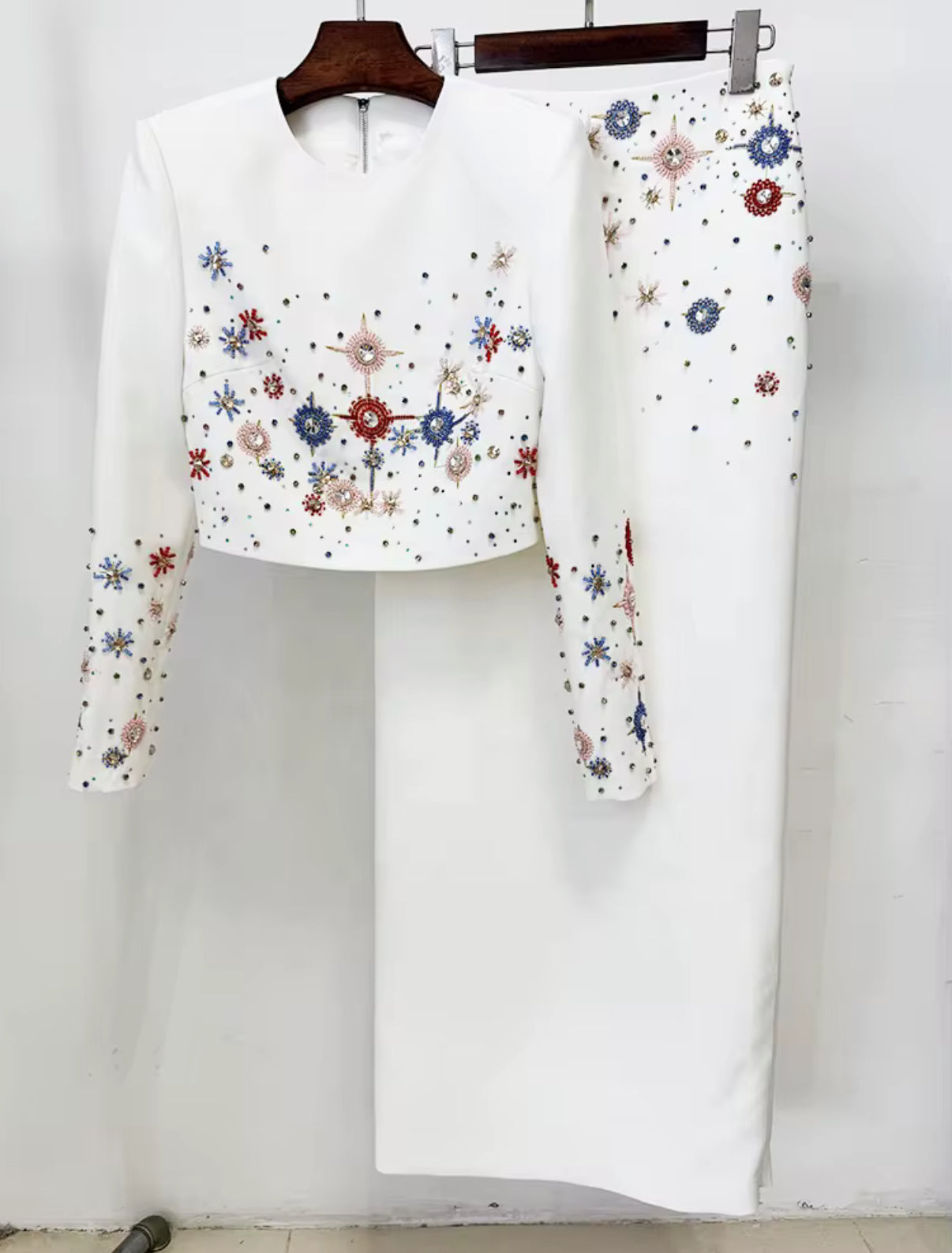 Cosmic Embellished Skirt Set