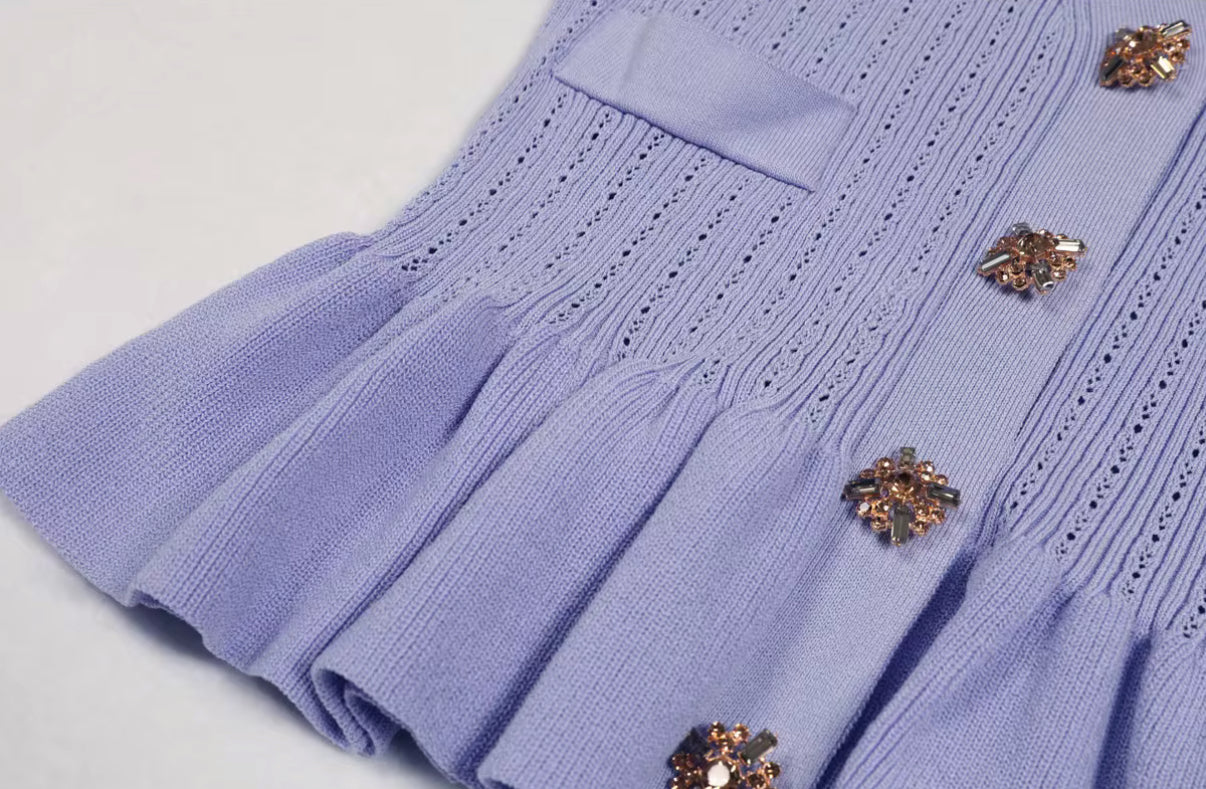 Blush Peplum Elegance Set