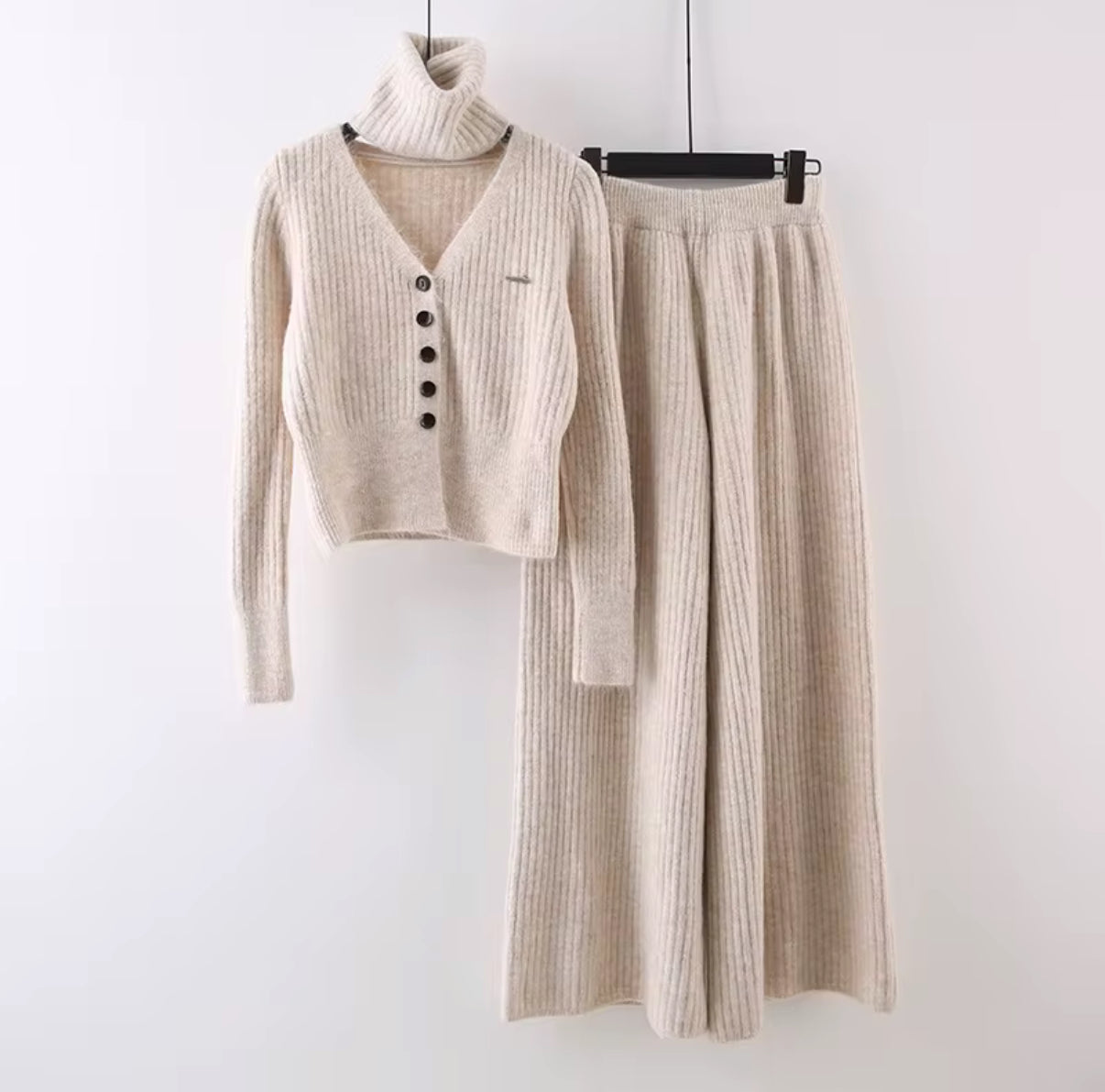 Turtleneck Ribbed Co-ord