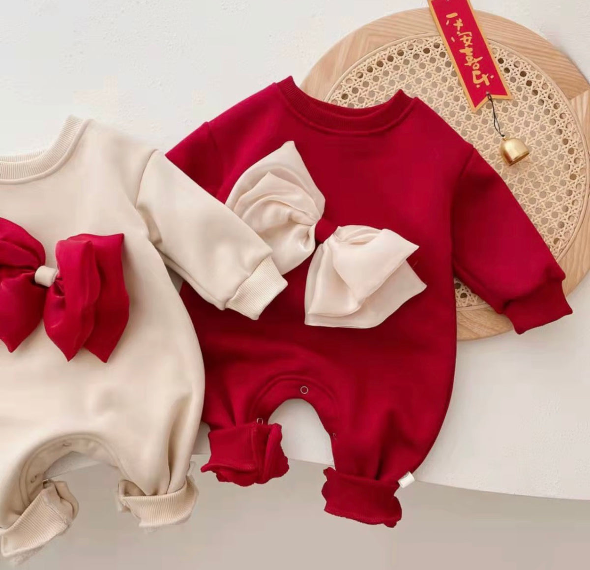 Ruby Bow Romper