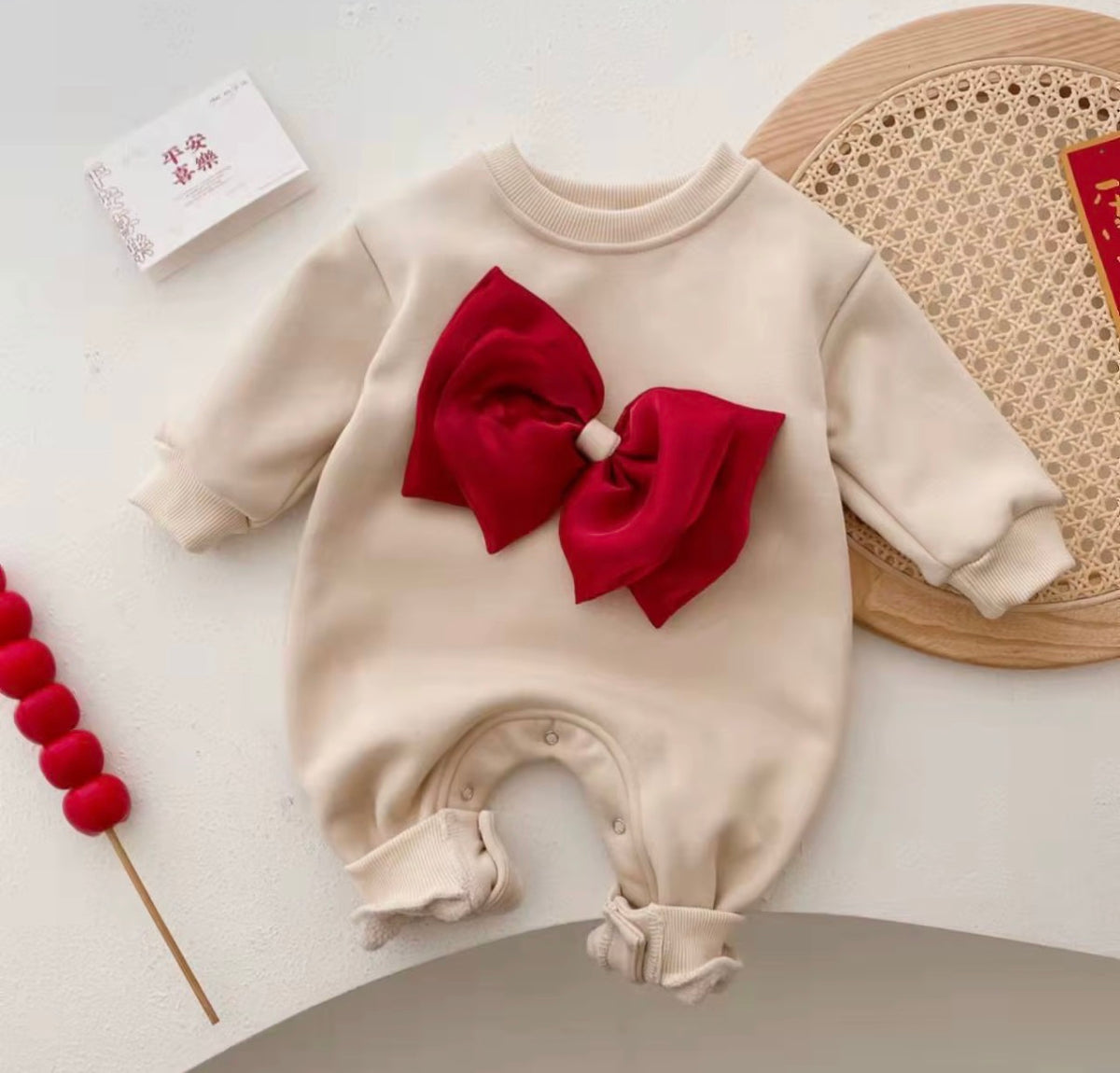 Ruby Bow Romper