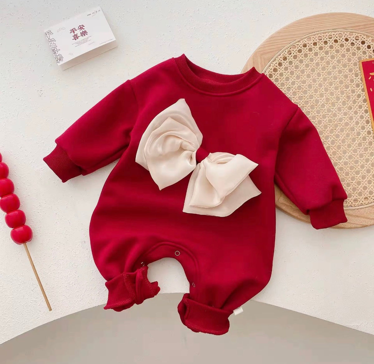 Ruby Bow Romper
