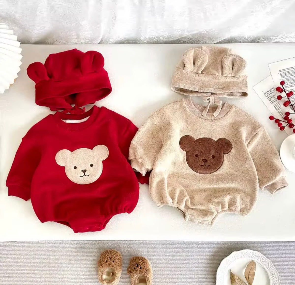 Teddy Fleece Romper